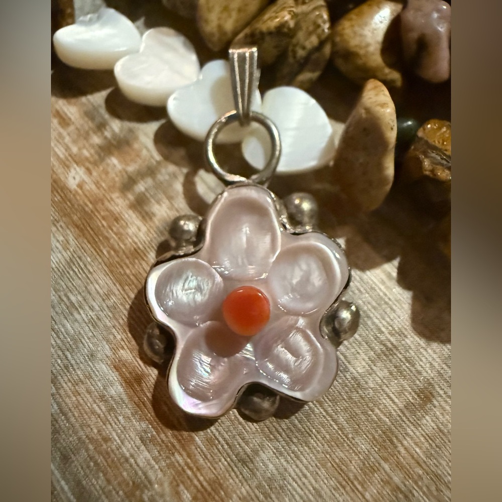 Beautiful Sterling Silver & Multi-Stone Pendant Handmade & Signed by the Artist